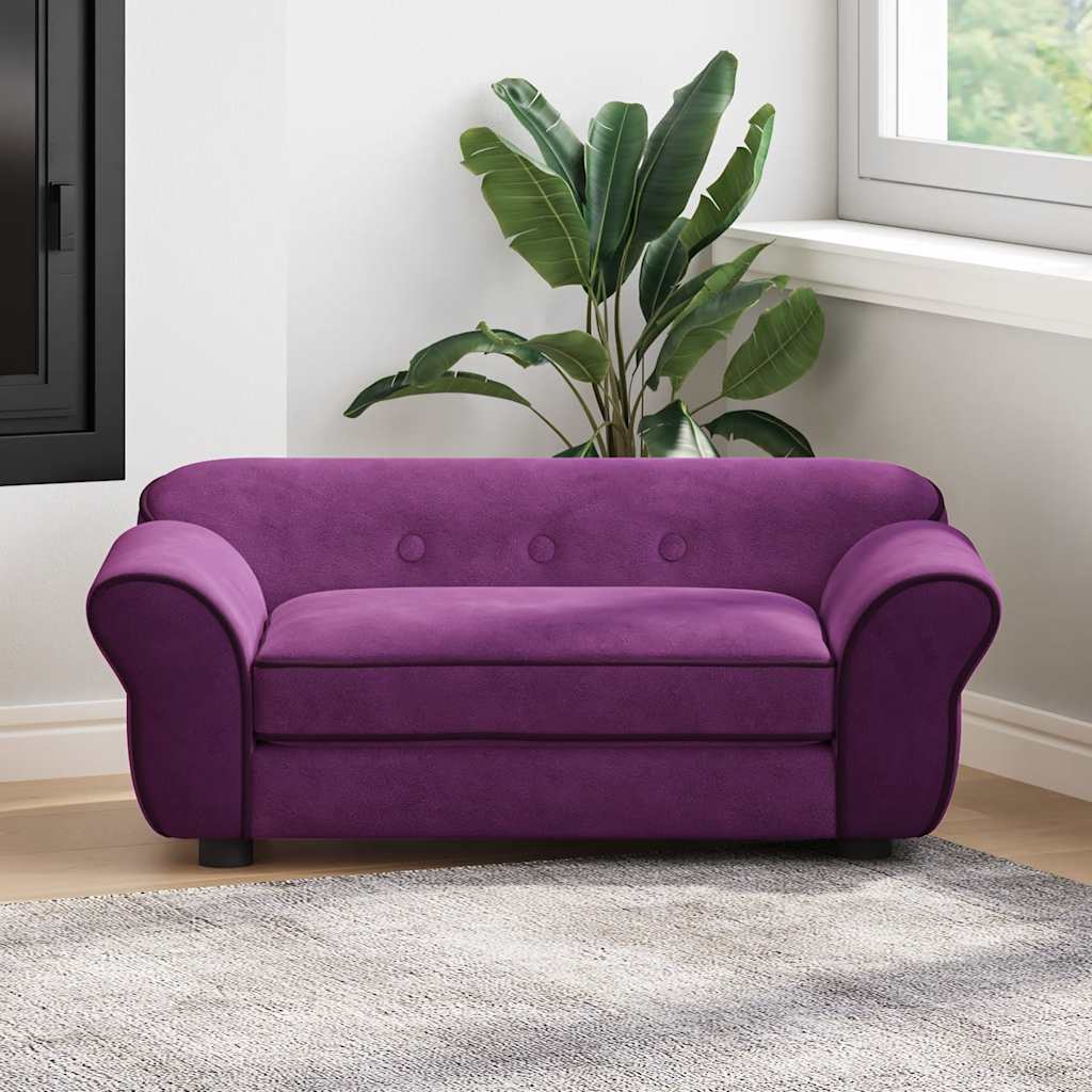 Hondenbank 72x45x30 cm pluche bordeauxrood