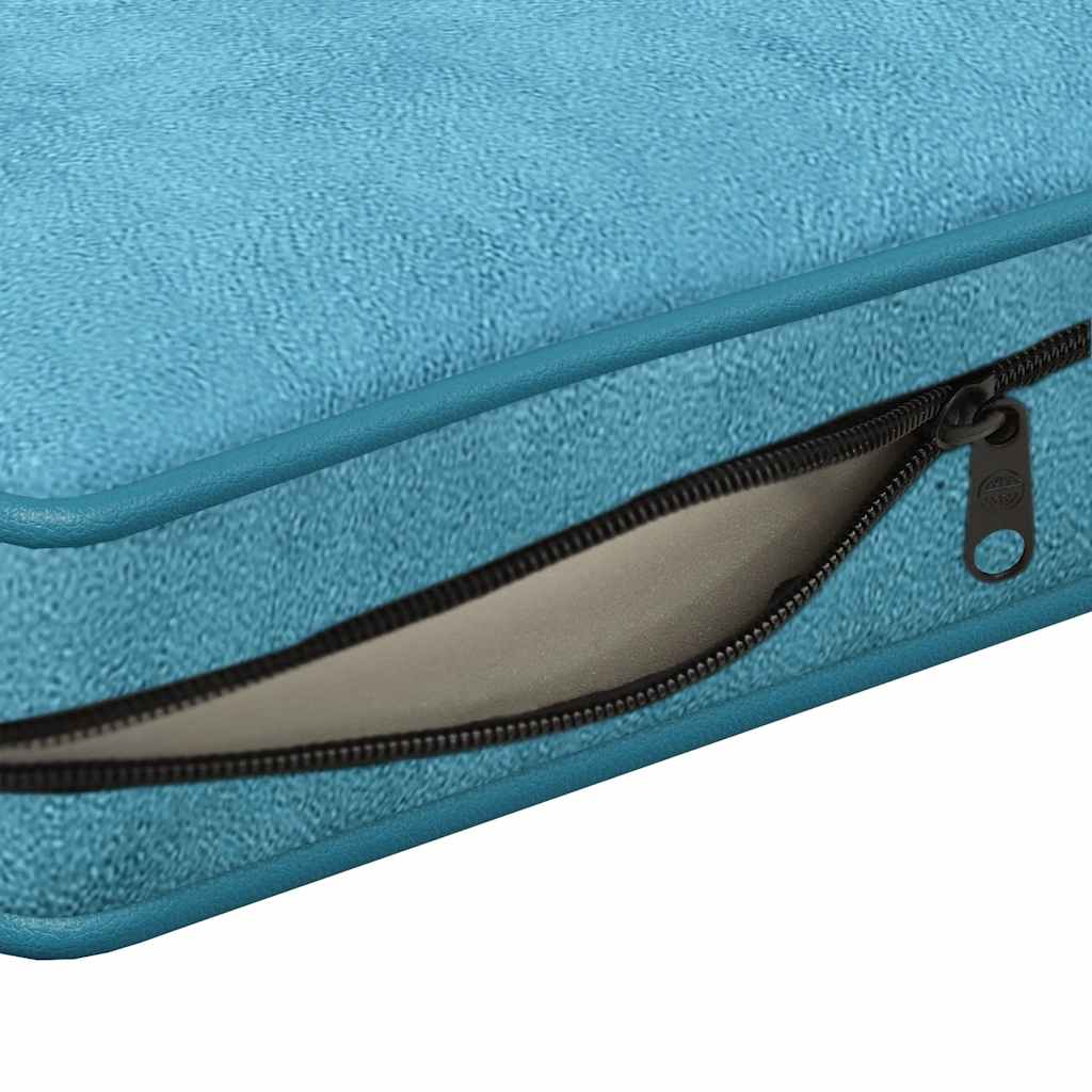 Hondenbank 72x45x30 cm pluche turquoise