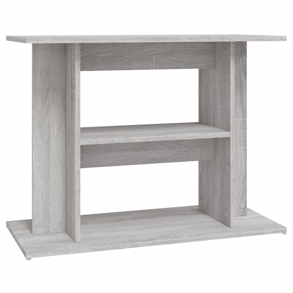 Aquariumstandaard Sonoma Grijs 80x35x60 cm Bewerkt Hout