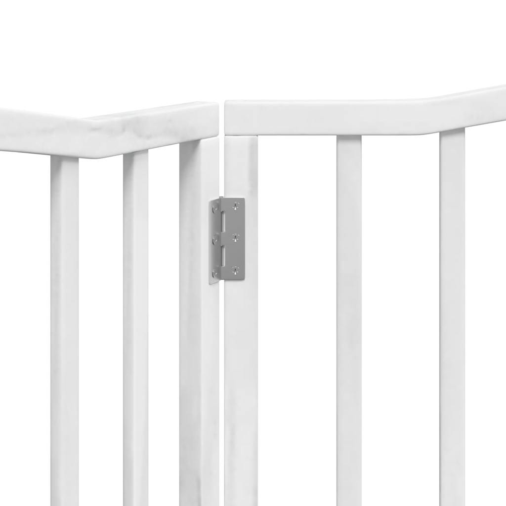 Hondenhek inklapbaar 2 panelen 160 cm populierenhout wit