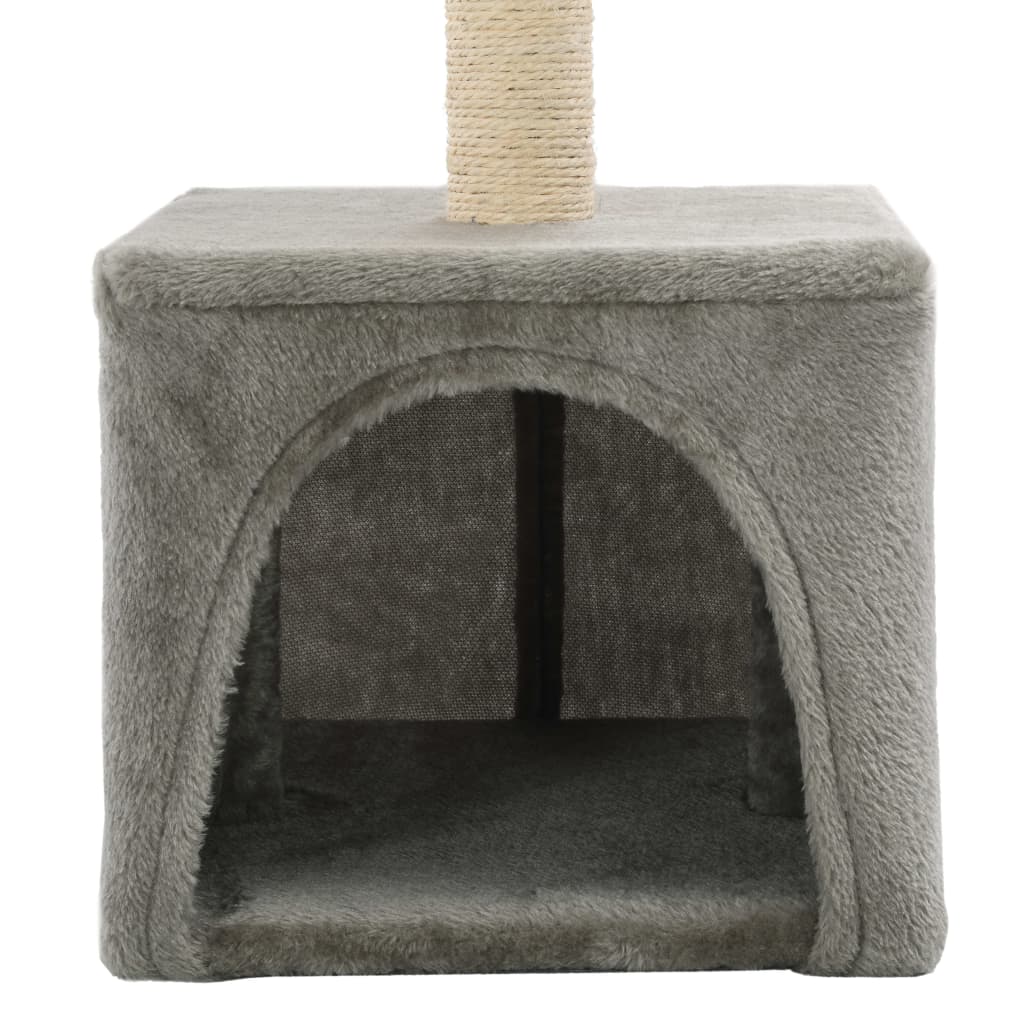 Kattenkrabpaal met sisal krabpaal 55 cm grijs