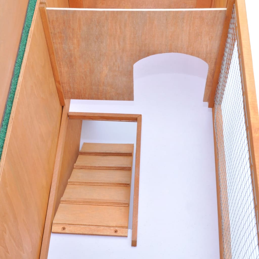 Buitenkonijnenhok voor kleine huisdieren, 1 deur, hout
