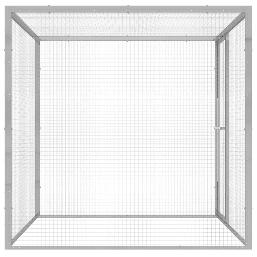 Kattenkooi 1,5x1,5x1,5 m gegalvaniseerd staal
