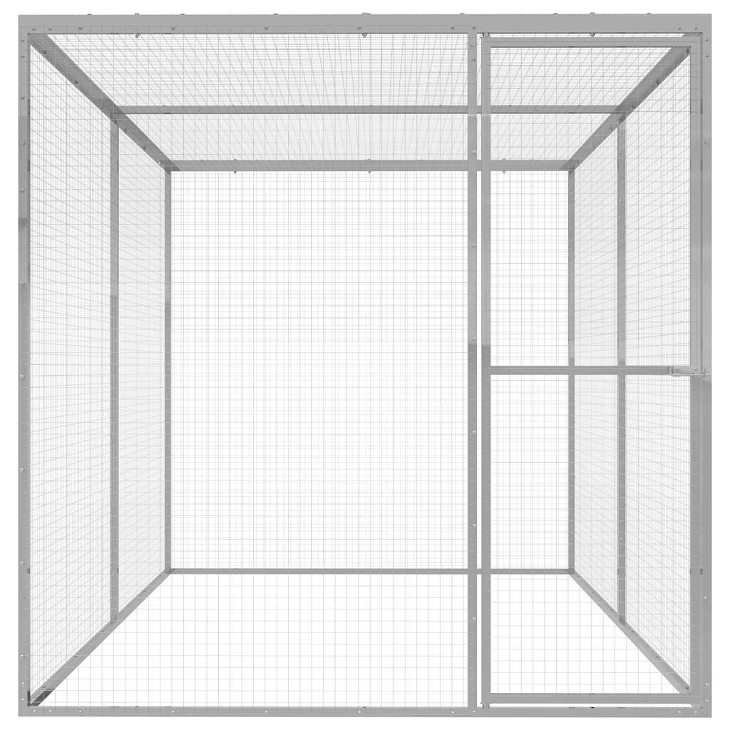Kattenkooi 3x1,5x1,5 m gegalvaniseerd staal