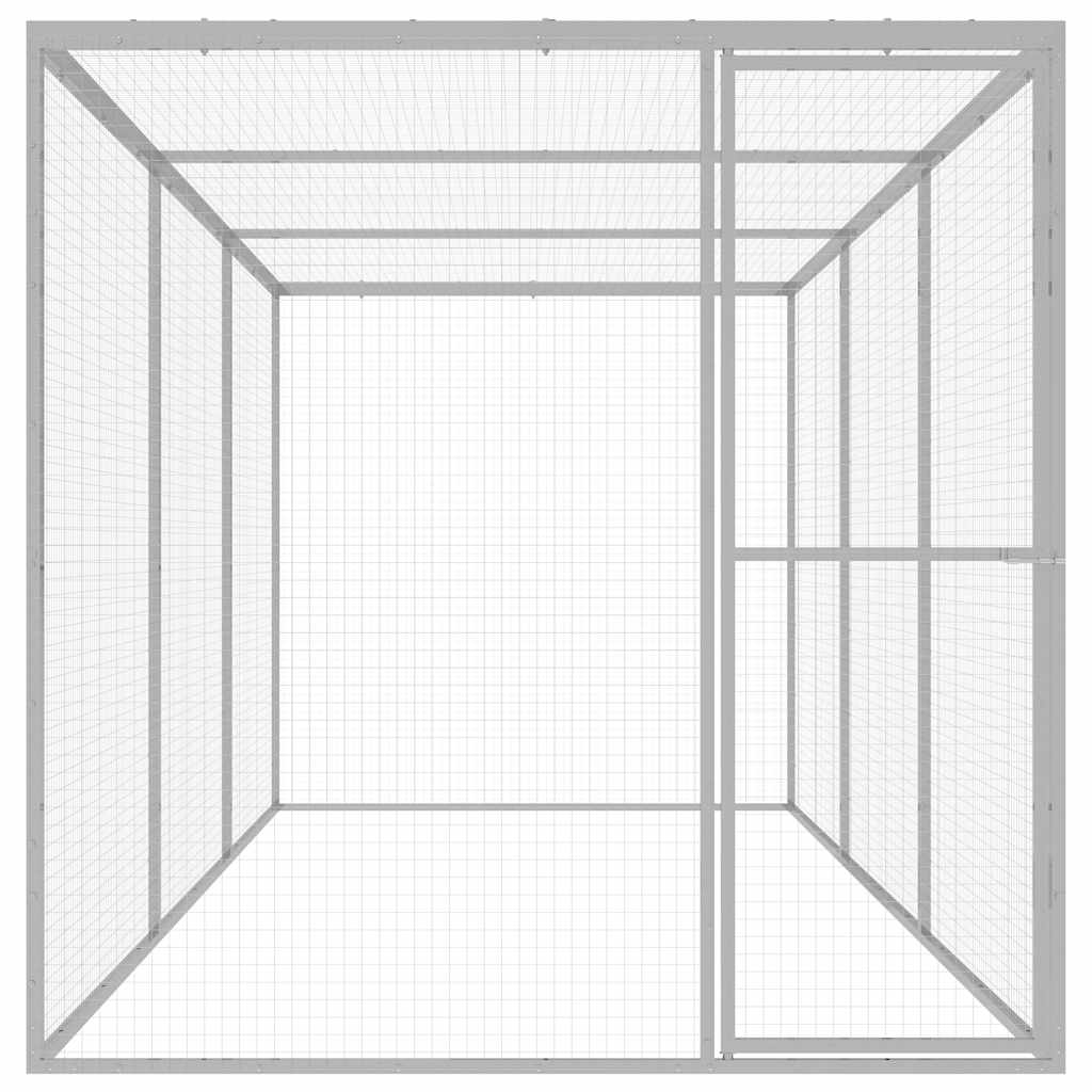Kattenkooi 4,5x1,5x1,5 m gegalvaniseerd staal