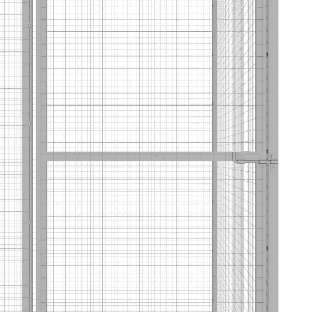 Kattenkooi 4,5x1,5x1,5 m gegalvaniseerd staal