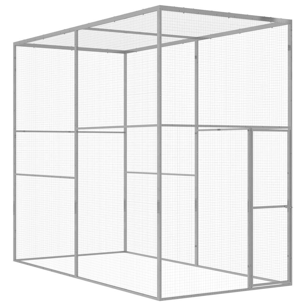 Kattenkooi 3x1,5x2,5 m gegalvaniseerd staal