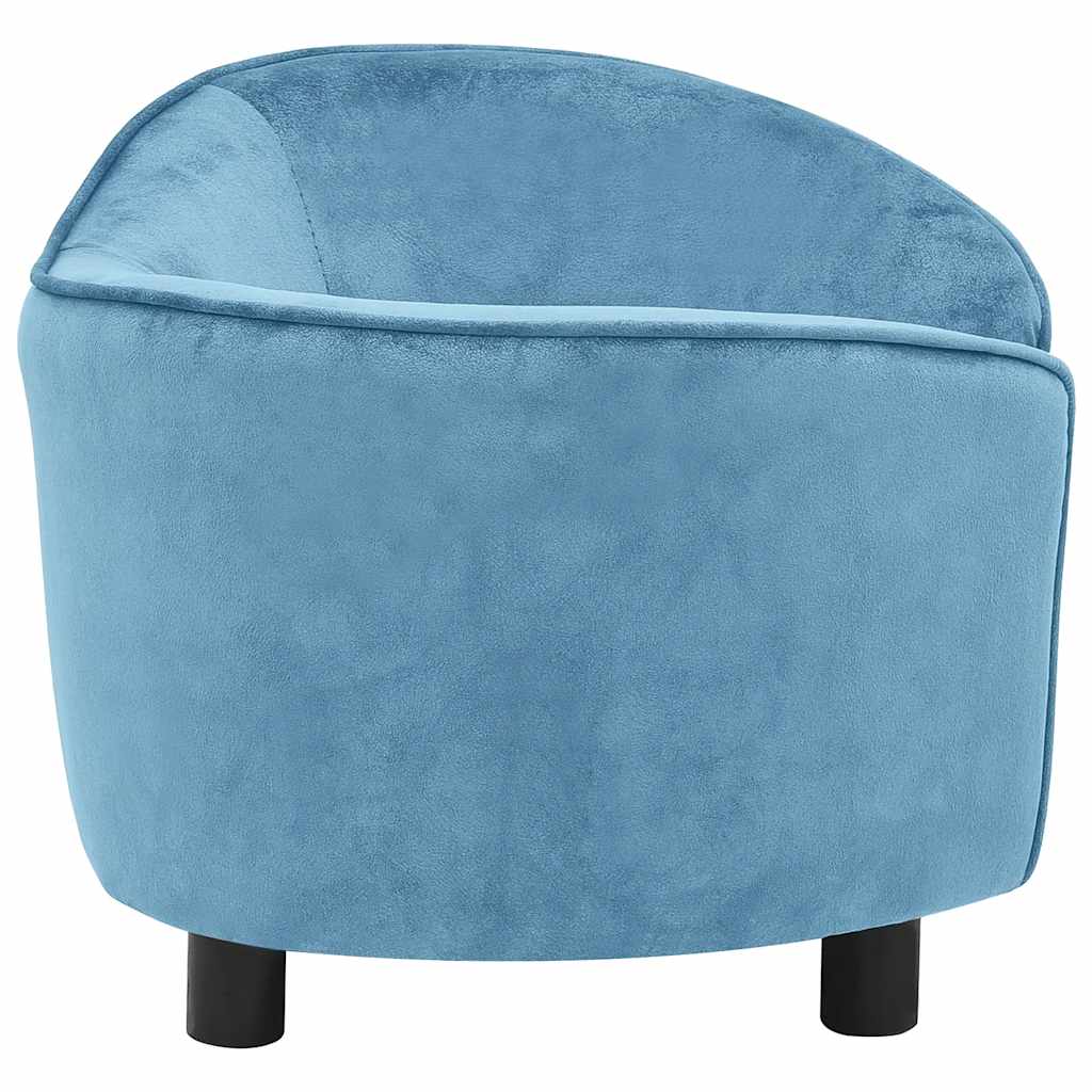 Hondenbank 69x49x40 cm pluche turquoise