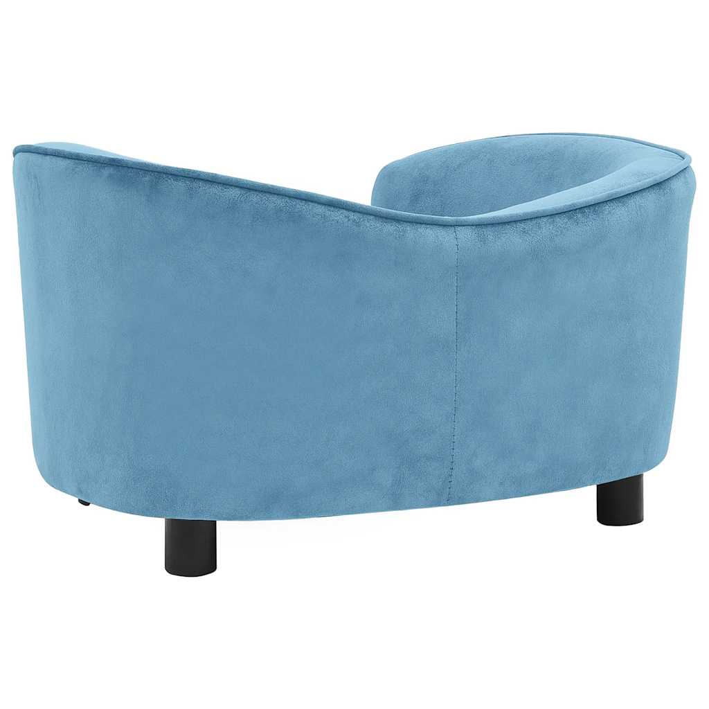 Hondenbank 69x49x40 cm pluche turquoise