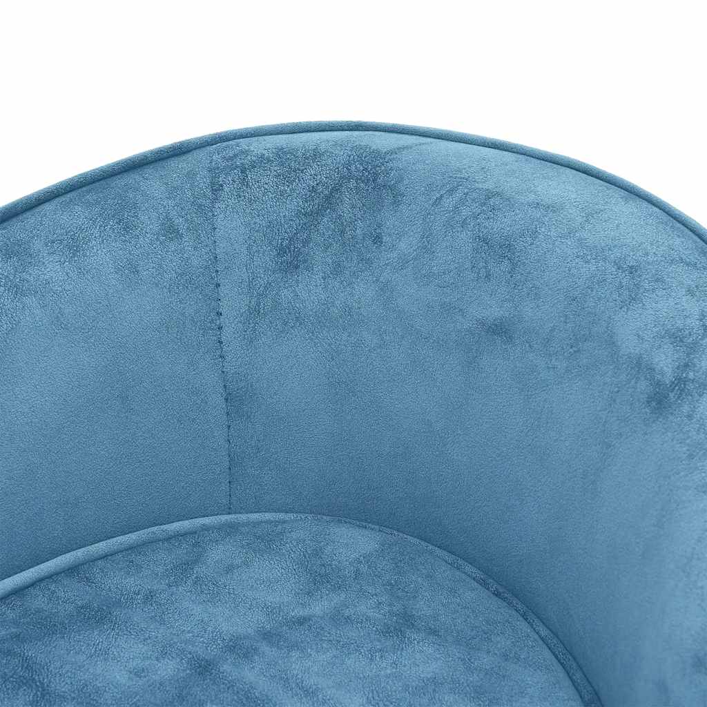 Hondenbank 69x49x40 cm pluche turquoise