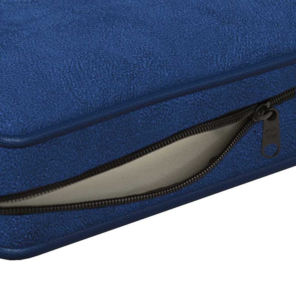 Hondenbank 72x45x30 cm pluche blauw