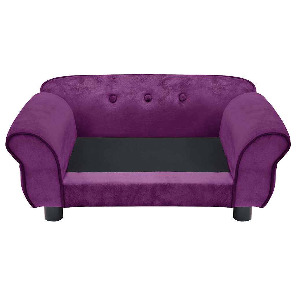 Hondenbank 72x45x30 cm pluche bordeauxrood