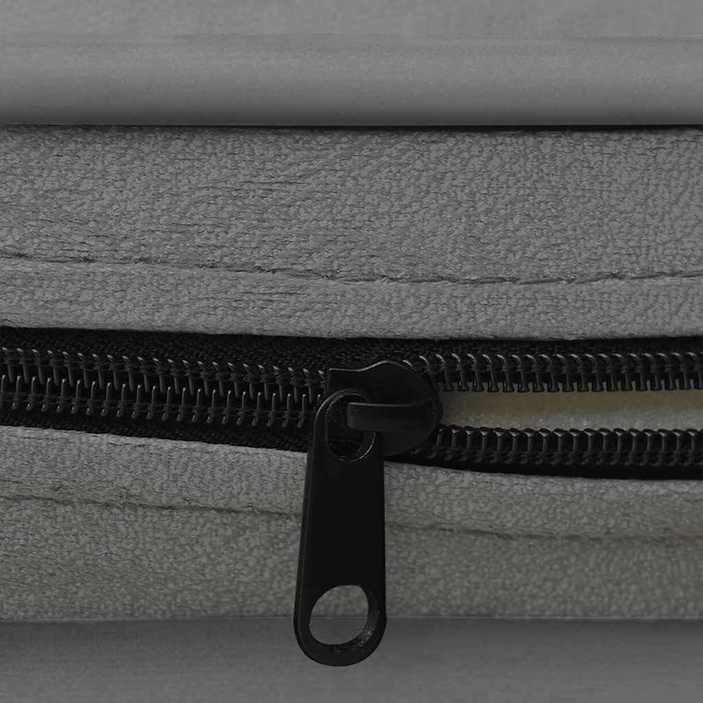 Hondenbank 67x47x36 cm pluche grijs
