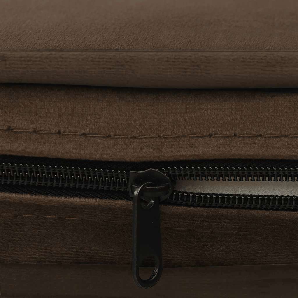 Hondenbank 67x47x36 cm pluche bruin