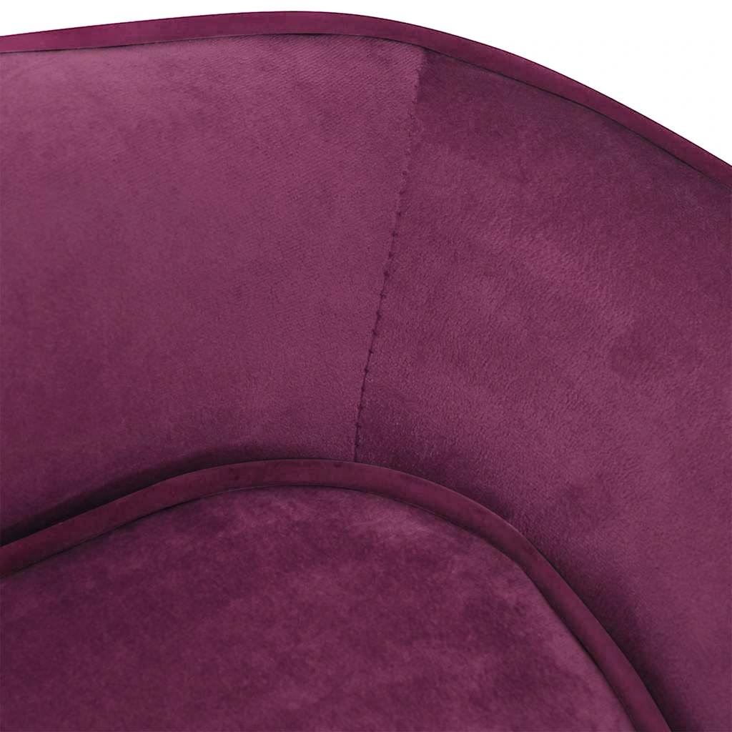 Hondenbank 67x47x36 cm pluche bordeauxrood