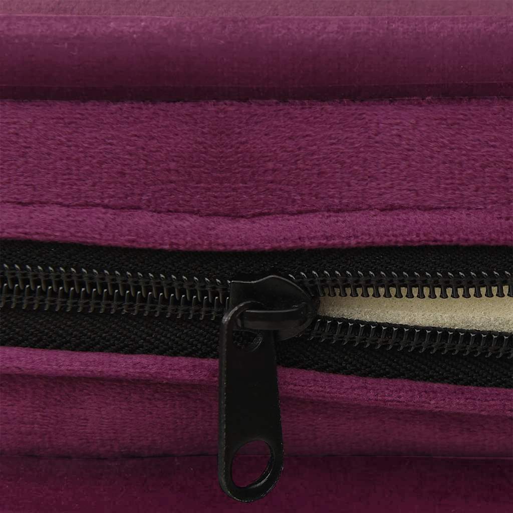 Hondenbank 67x47x36 cm pluche bordeauxrood