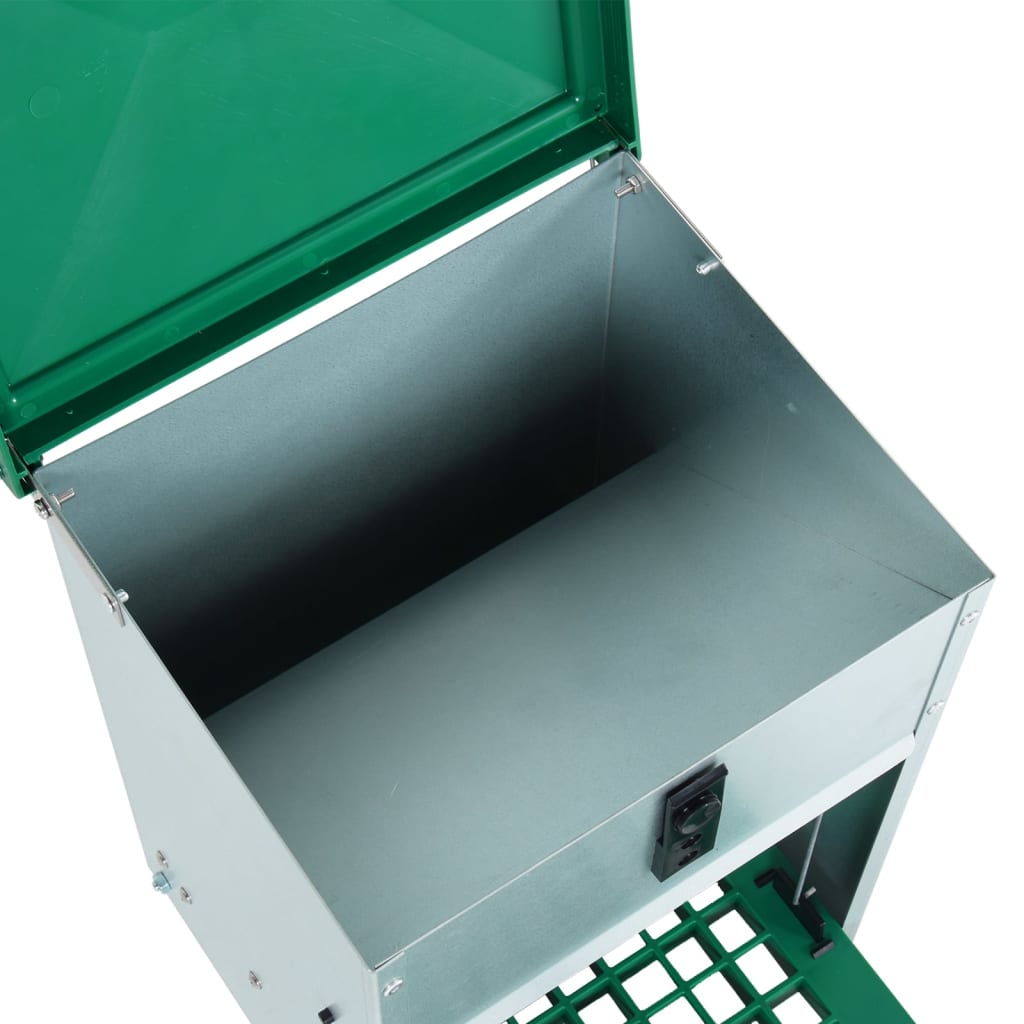 Pluimveevoerbak automatisch met pedaal 20 kg