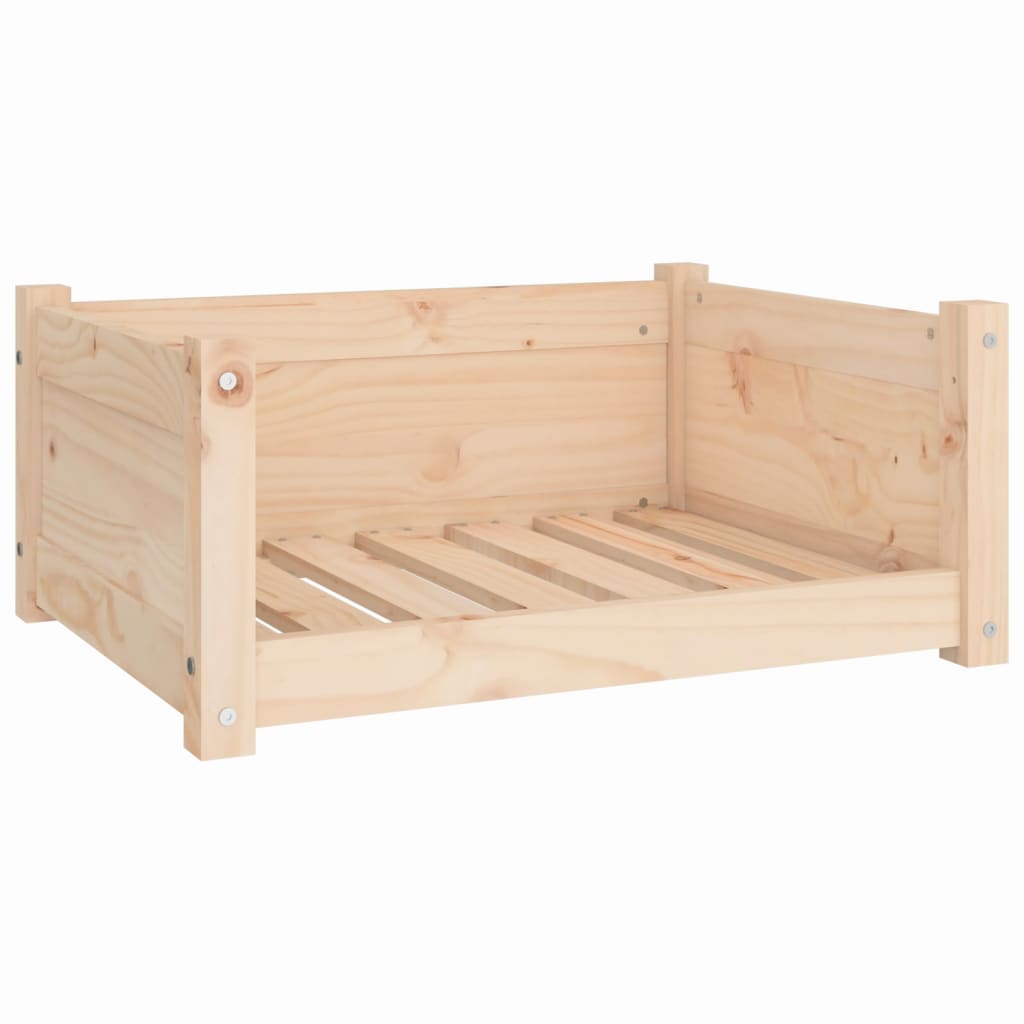 Hondenbed 65,5x50,5x28 cm massief grenenhout