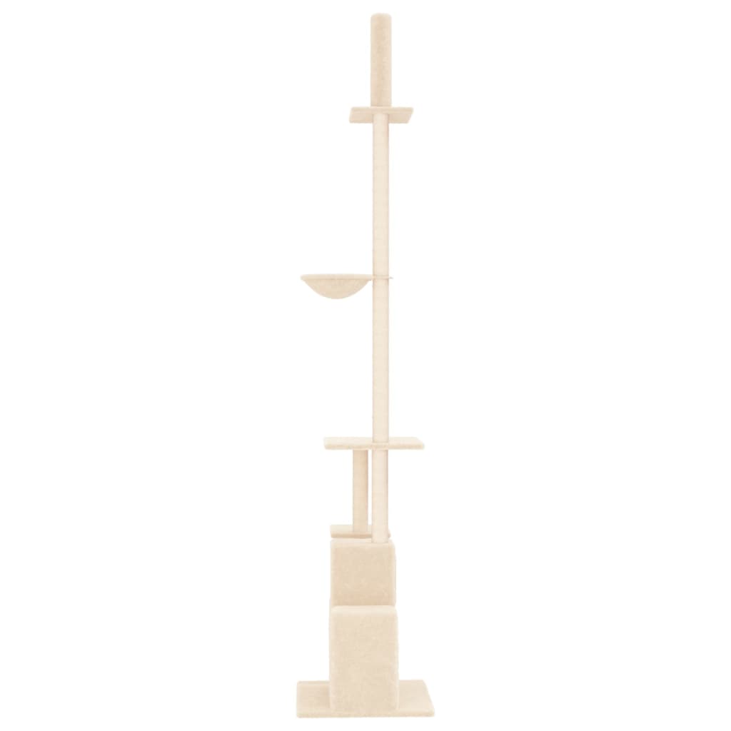 Kattenmeubel vloer tot plafond 250,5-276,5 cm crèmekleurig