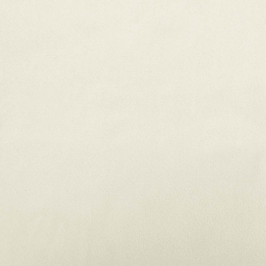 Hondenmand 70x40x24 cm fluweel crèmekleurig