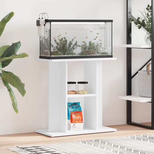 Aquariumstandaard 60x30x60 cm bewerkt hout wit