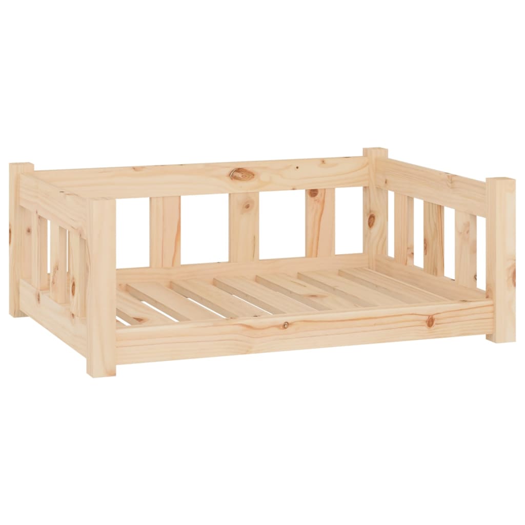 Hondenbed 75,5x55,5x28 cm massief grenenhout