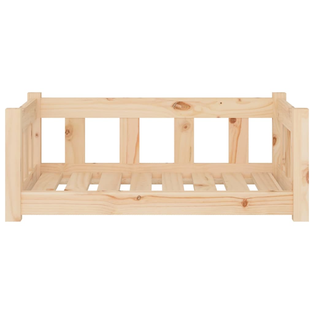 Hondenbed 75,5x55,5x28 cm massief grenenhout