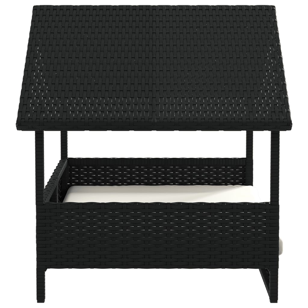 Hondenhok met kussen poly rattan