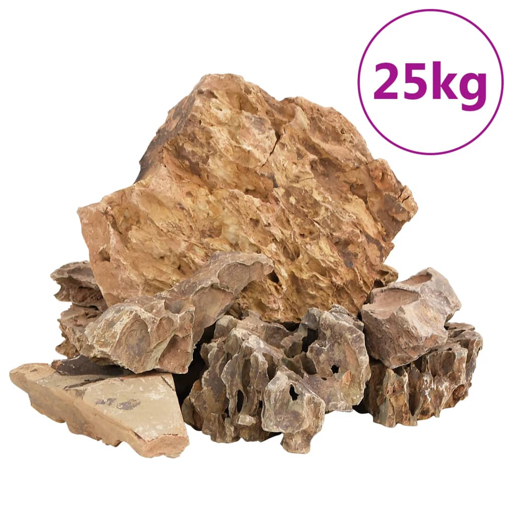 Drakenstenen 25 kg 5-30 cm bruin