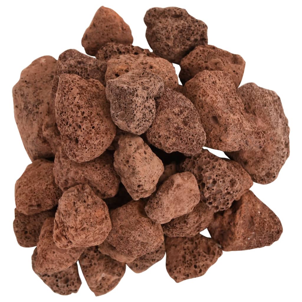 Lavastenen 10 kg 3-5 cm rood