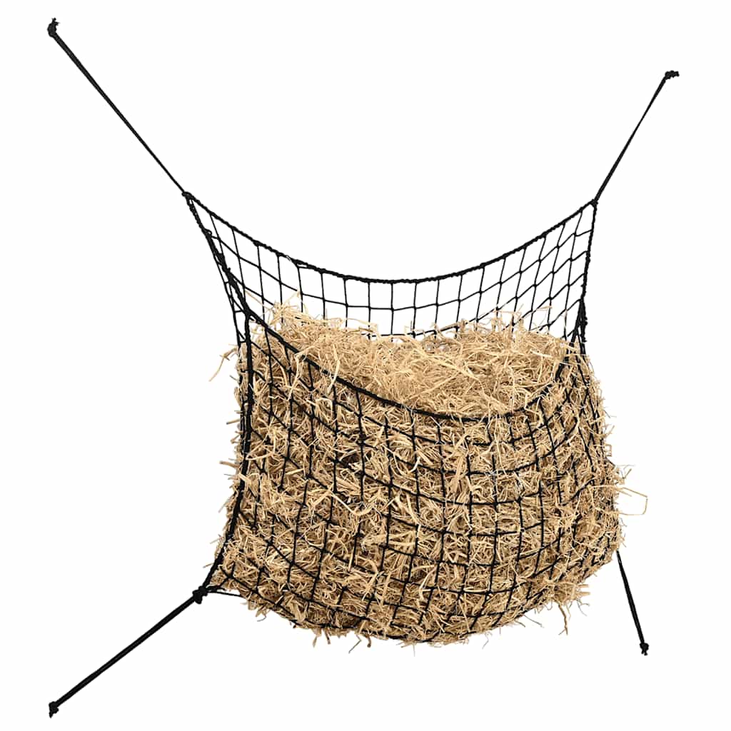Hooinetten 2 st 100x90 cm rechthoekig polypropeen zwart