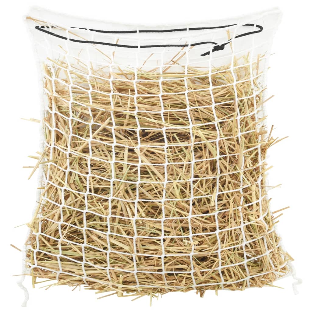 Hooinetten 2 st 100x100 cm rond polypropeen wit