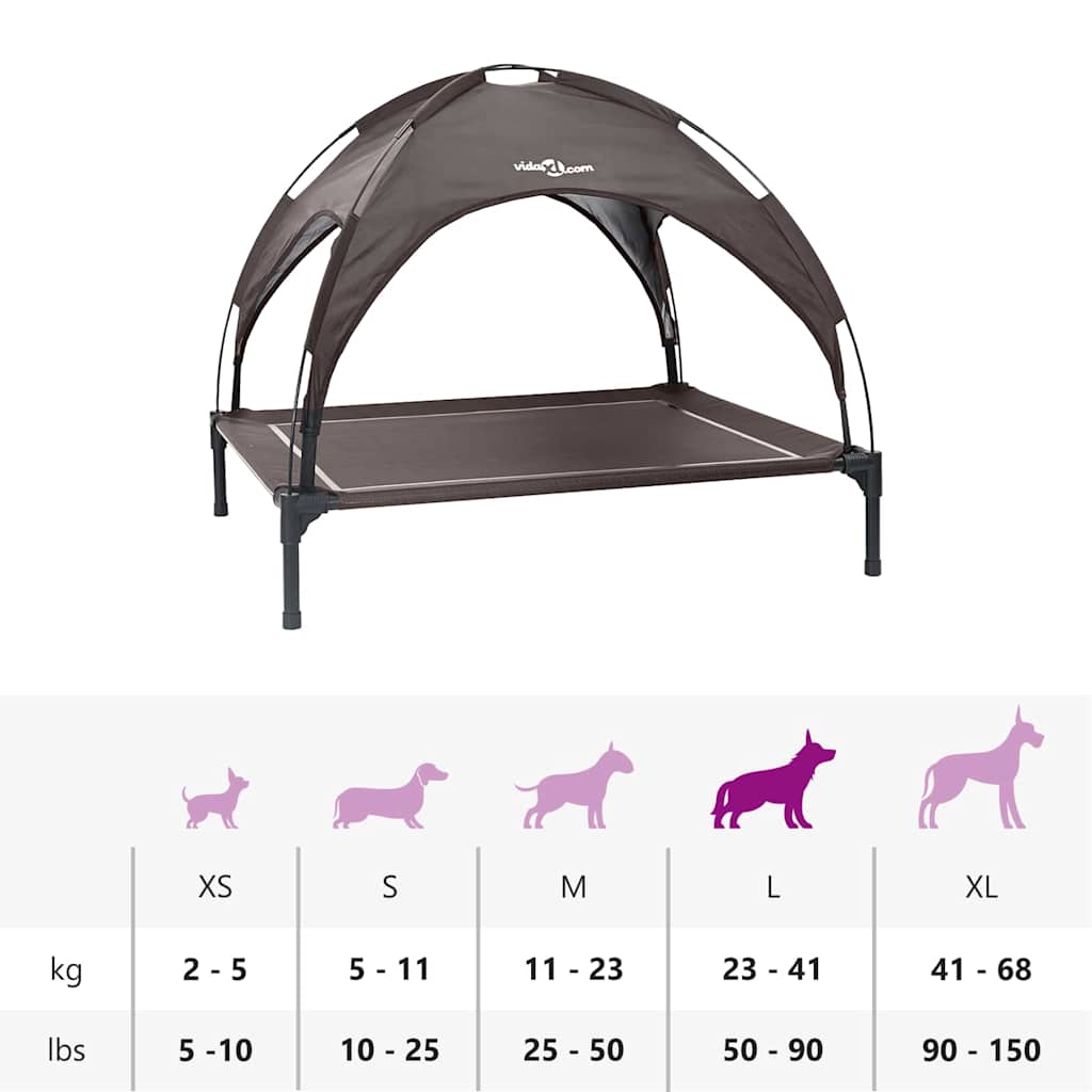 Hondenbed Bruin l Staal