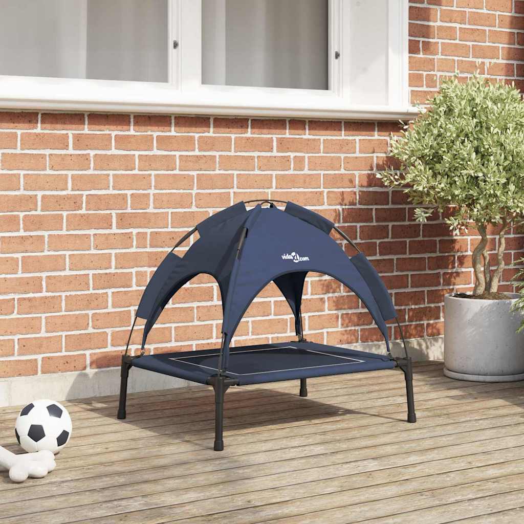 Hondenbed Marineblauw s Staal