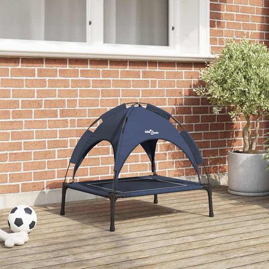 Hondenbed Marineblauw s Staal
