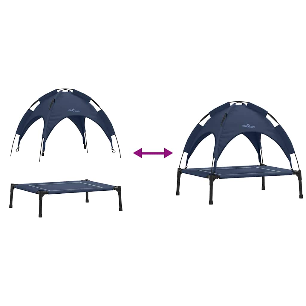 Hondenbed Marineblauw m Staal