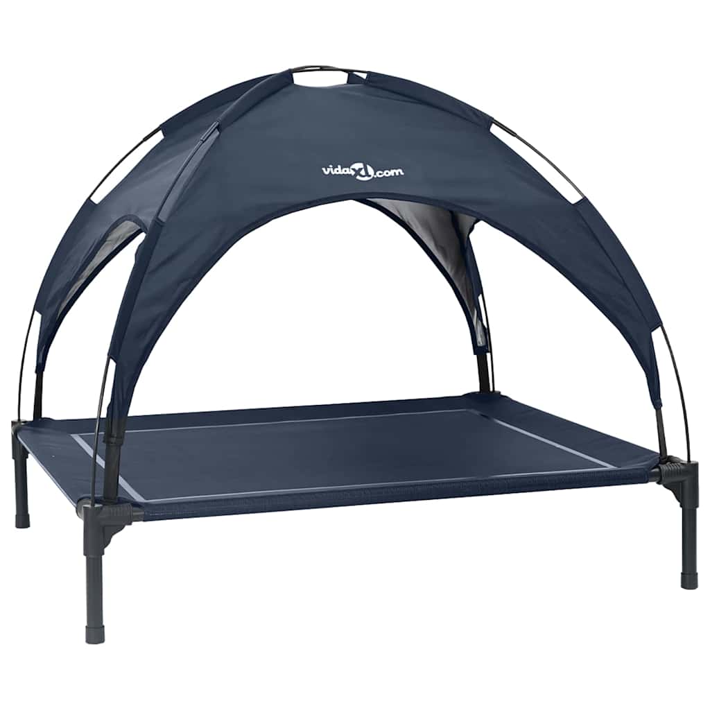 Hondenbed Marineblauw l Staal