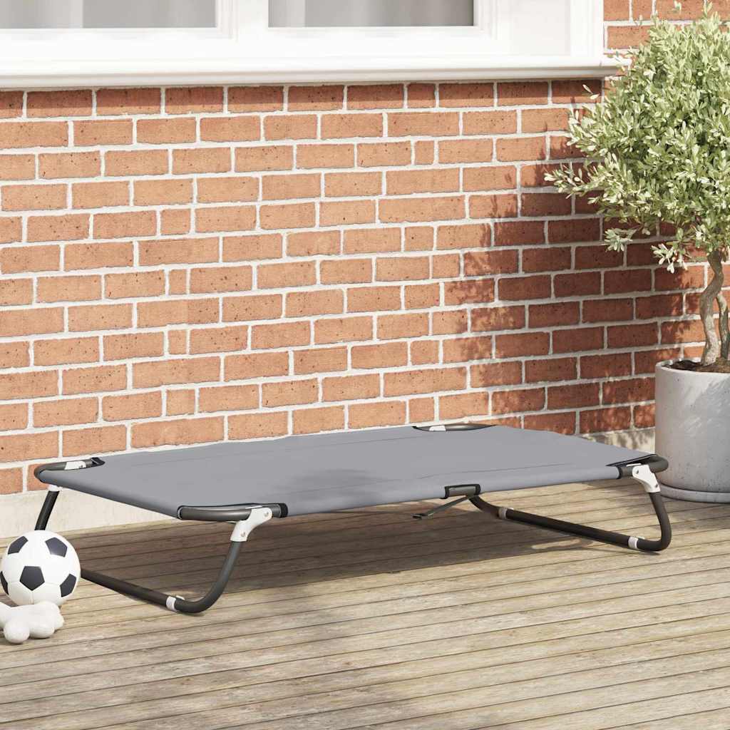 Hondenbed Lichtgrijs 90 x 55 x 18 cm Oxford Stof en Staal