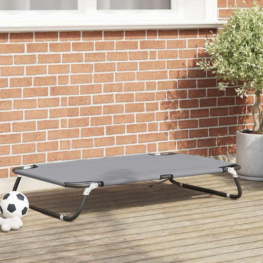 Hondenbed Lichtgrijs 105 x 65 x 18 cm Oxford Stof en Staal