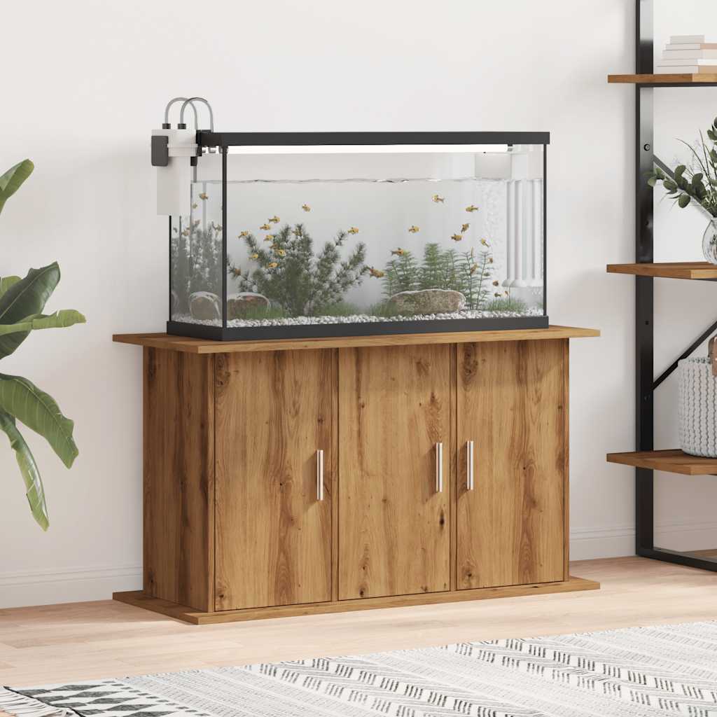 Aquariumstandaard Artisan Eikenhout 101x41x58 cm Bewerkt Hout