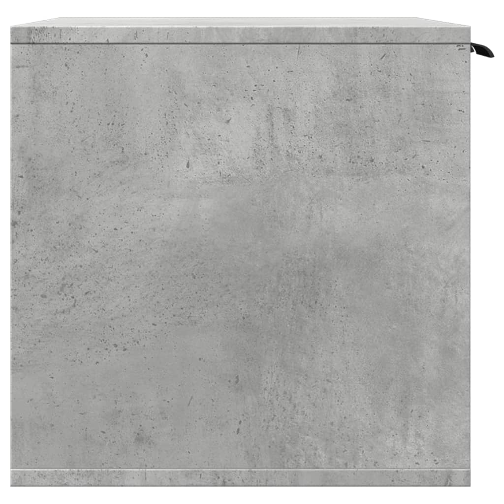 Kattenbakkast 60x40x40 cm bewerkt hout betongrijs