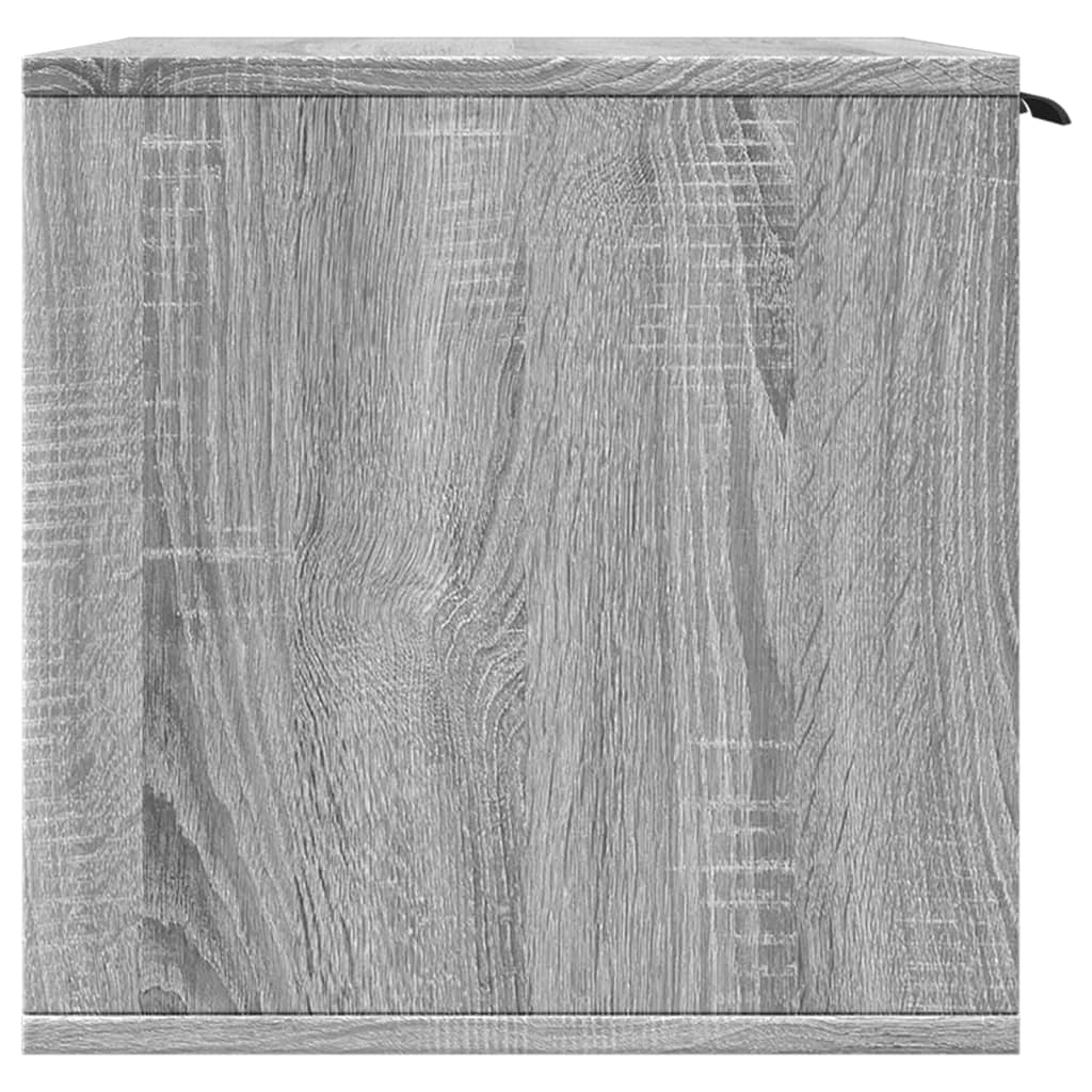 Kattenbakkast 60x40x40 cm bewerkt hout grijs sonoma eikenkleur