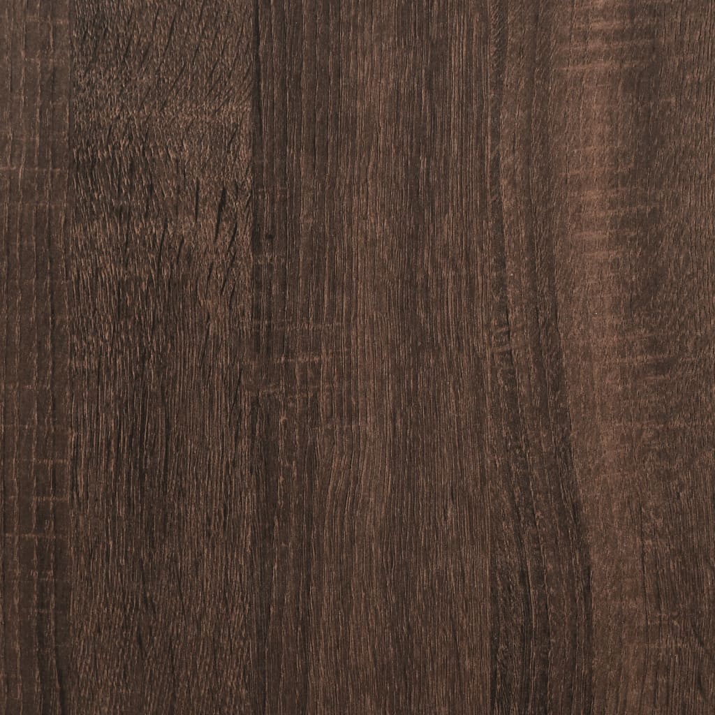Kattenbakkast 60x40x40 cm bewerkt hout bruin eikenkleurig
