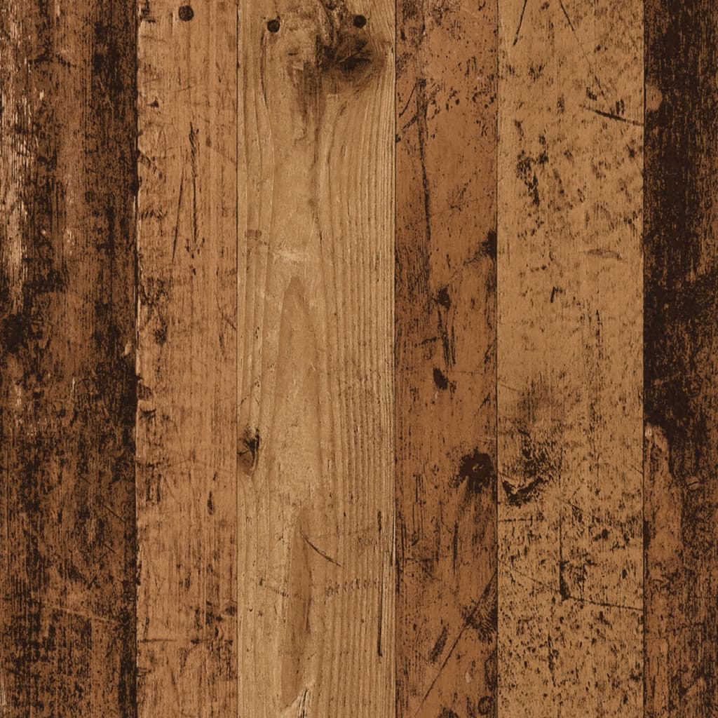 Kattenbakkast 80x50x45 cm bewerkt hout oud houtkleurig