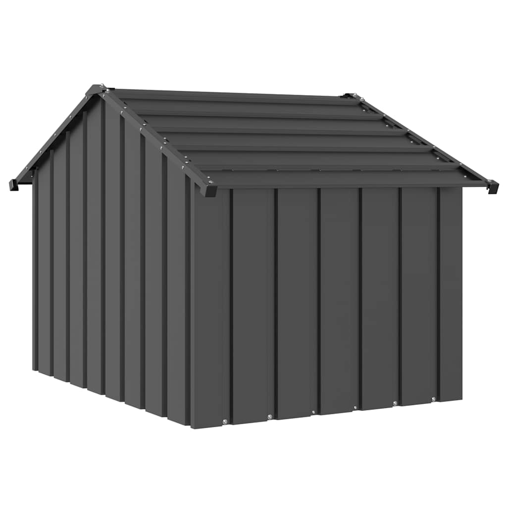 Hondenhok met dak 83x130x85 cm gegalvaniseerd staal