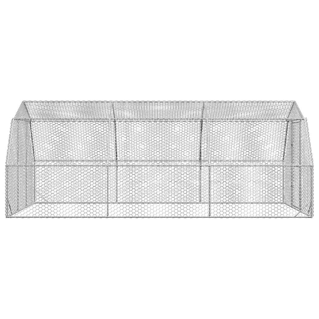 Kippenren 2,5x6x2,25 m gegalvaniseerd staal