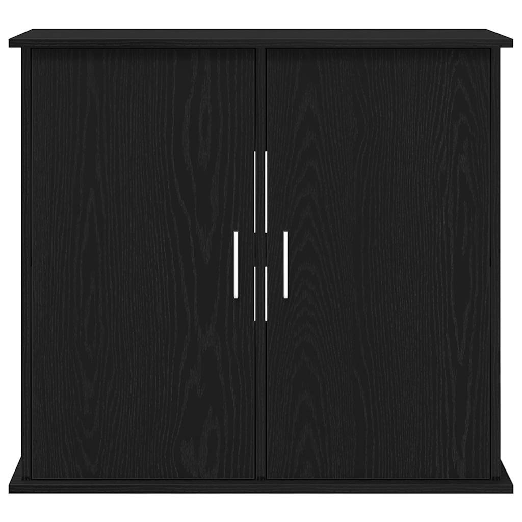 Aquariumstandaard 81x36x73 cm spaanplaat zwart eikenkleurig