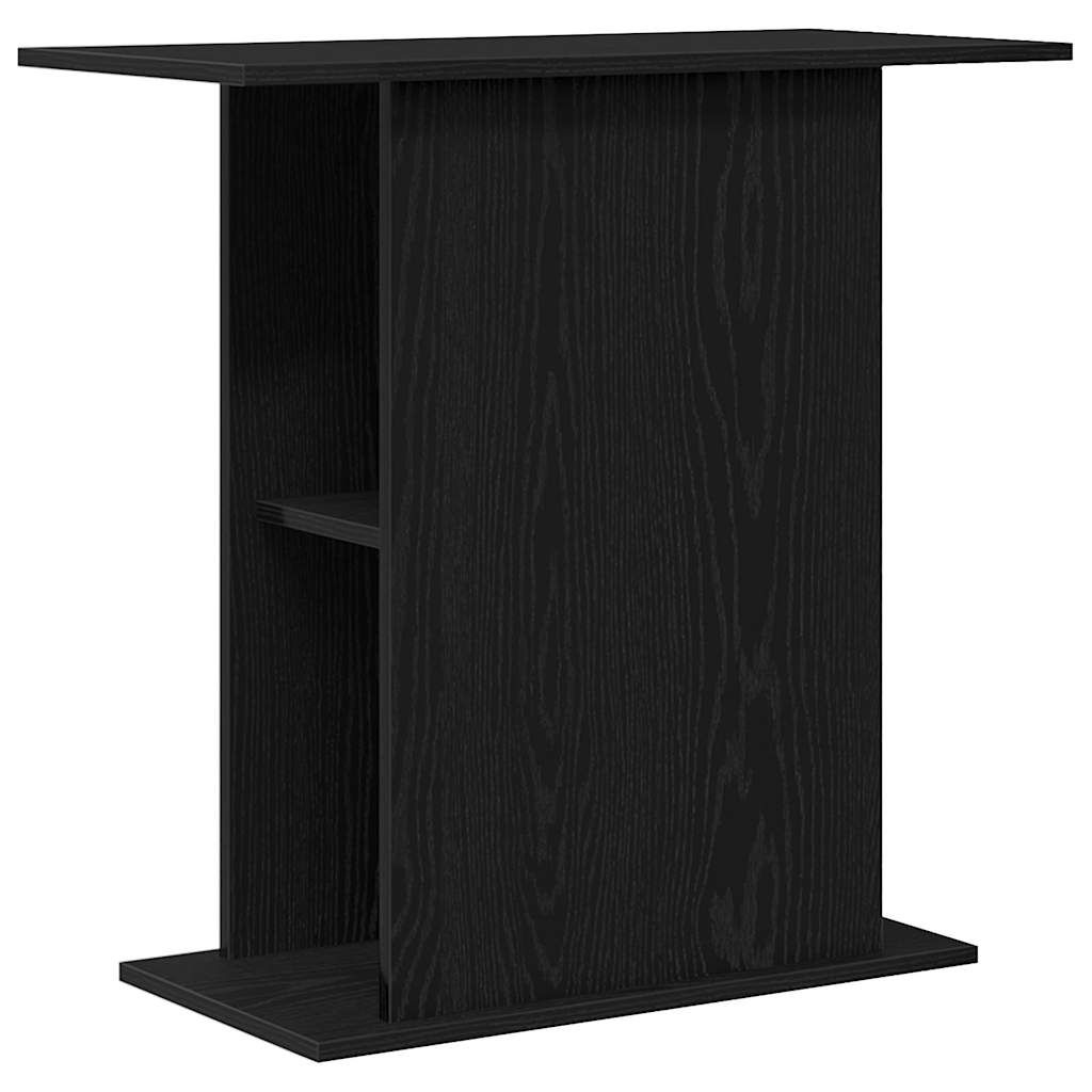 Aquariumstandaard 75x36x72,5 cm bewerkt hout zwart eikenkleurig