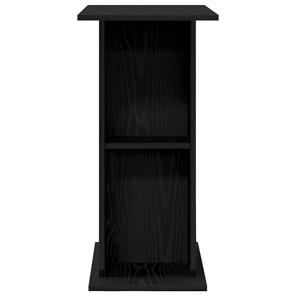 Aquariumstandaard 75x36x72,5 cm bewerkt hout zwart eikenkleurig