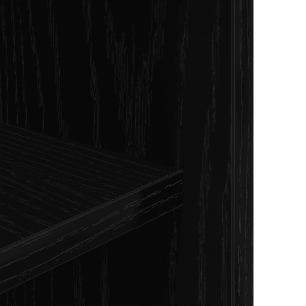 Aquariumstandaard 75x36x72,5 cm bewerkt hout zwart eikenkleurig